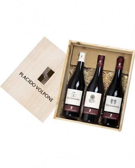 Box regalo in legno Vini Saggi - Cantina Vini Placido Volpone