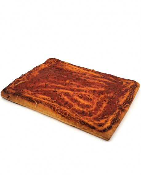 Focaccia Rossa surgelata di semola rimacinata di grano duro - 40x60cm 1400g - cartone sfuso n.5 pezzi - Mininni Buene