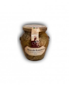 Broccolo Romanesco in olio di semi di girasole - vaso in vetro 314 ml - gli sprizzini - Orto Goloso